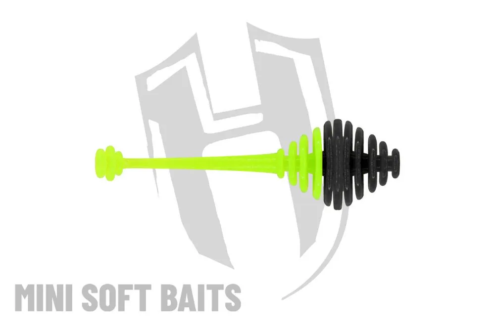 Herakles Ringo Tail 50mm Cheese Black Chartreuse gumihal Rechtstreeks Van De Fabrikant