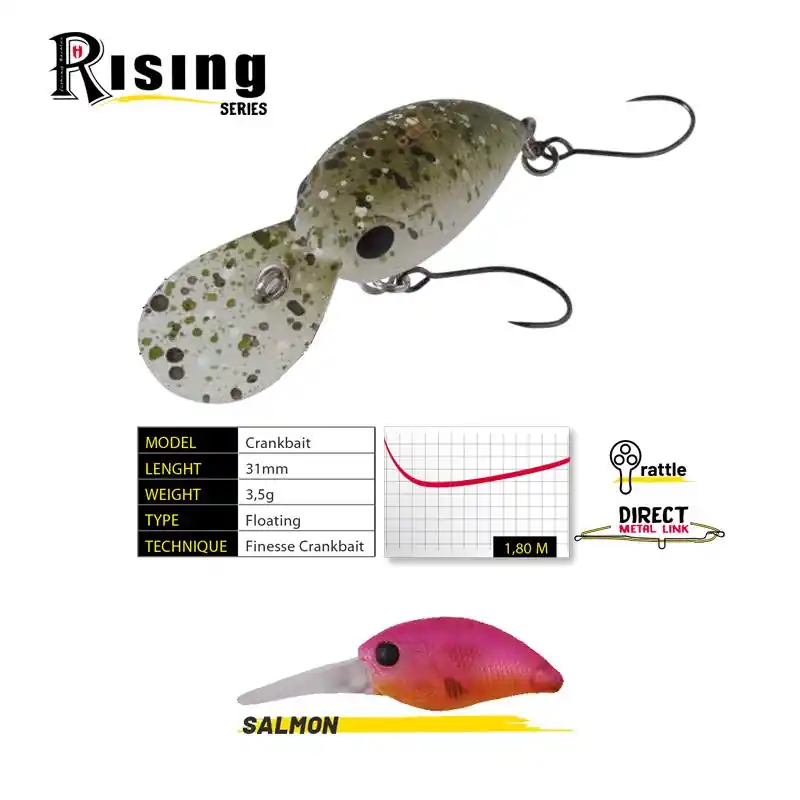 Meest Verkocht Herakles Deep-J F 3.1mm 3.5g Salamon Crank