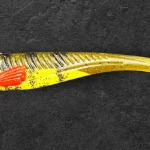Gratis Retour Alpha Tackle Avci Glitter Perch olive / sárga / piros farokkal / 12cm