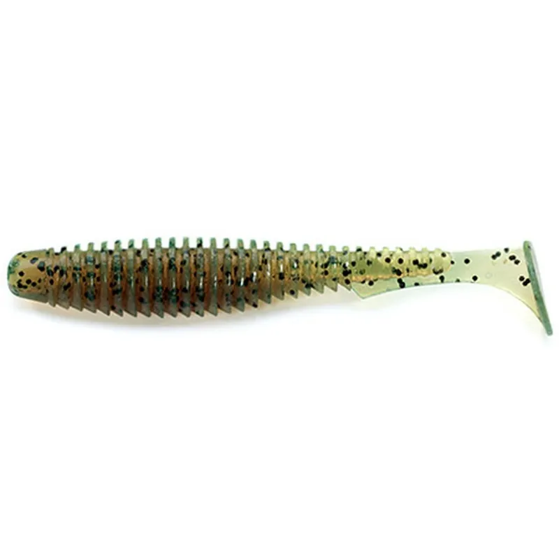 Fishup_U-Shad 2.5" 9Pcs.017 - Motor Oil Pepper gumihal Superprijs