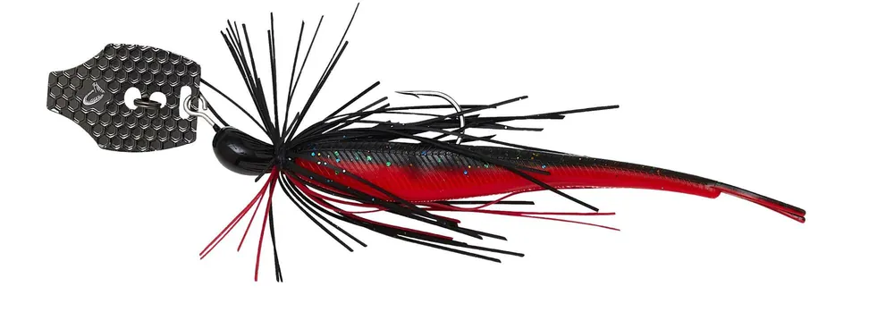 Nieuw Savage Gear CRAZY SWIM JIG 12.5CM 20G SI BLACK N RED gumihal