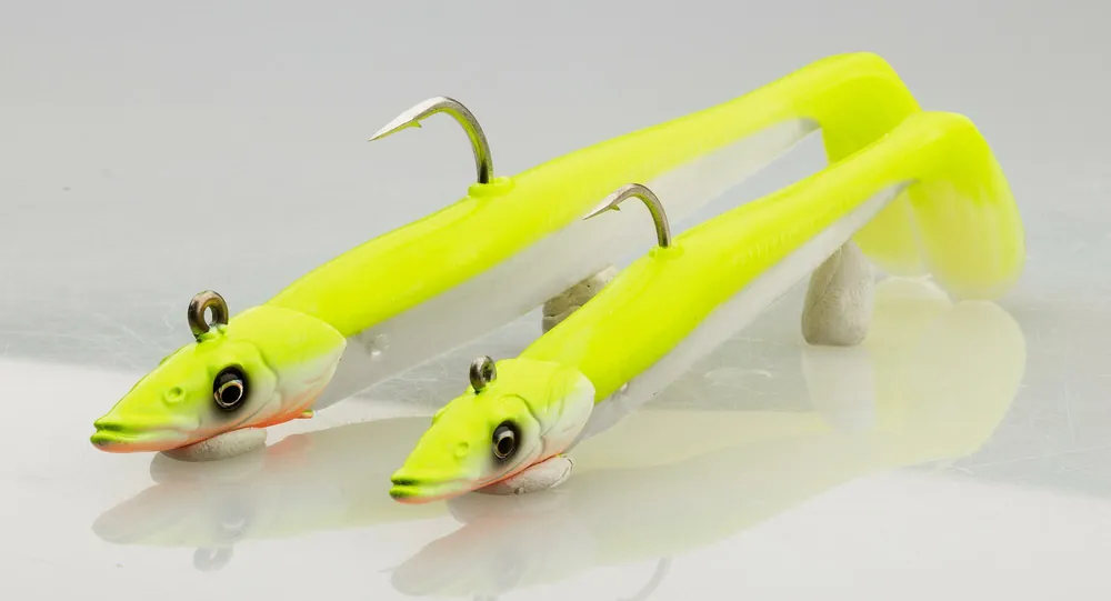 Koopje Savage Gear SANDEEL V2 BULK 15.5CM 46G S LEMON B