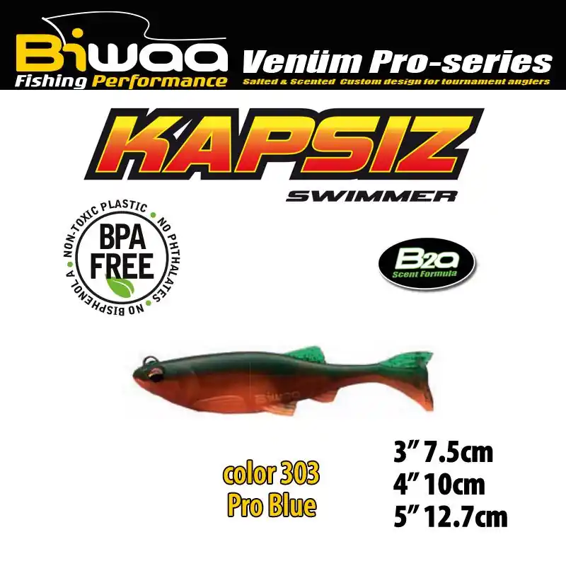 Superprijs Biwaa Kapsiz 4" 10cm 201 Fire Tiger
