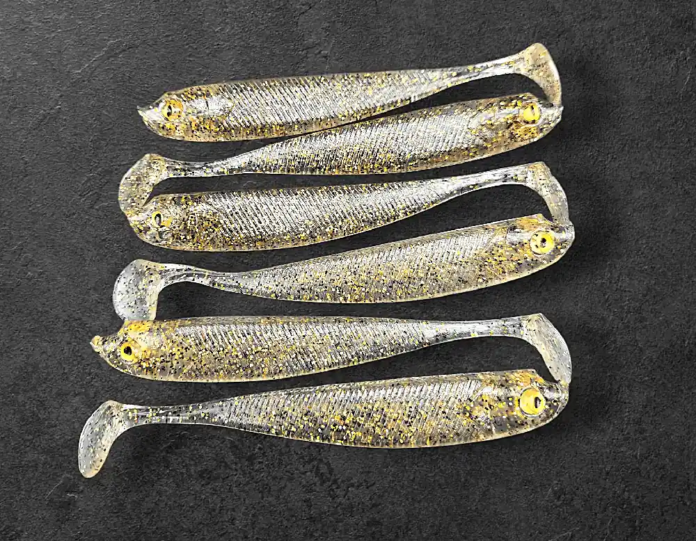 Alpha Tackle Sardine Crystal ezüst/arany csillámokkal / 10cm Actieprijs