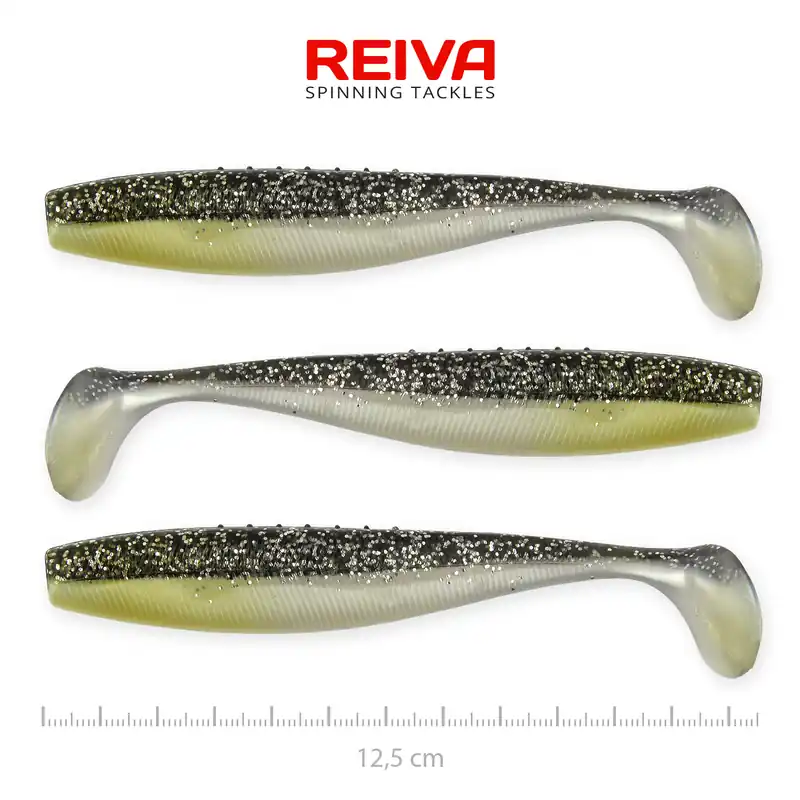 Lage Prijs Reiva Flat Minnow shad 12,5cm 3db/cs (Moonshine Bleak)