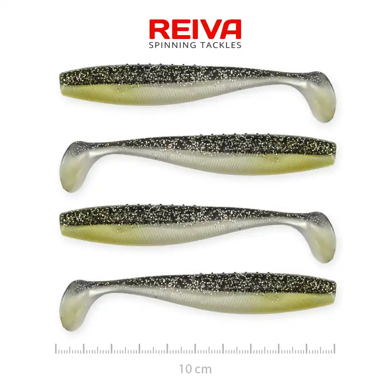 Reiva Flat Minnow shad 10cm 4db/cs (Moonshine Bleak) Veilige Betaling