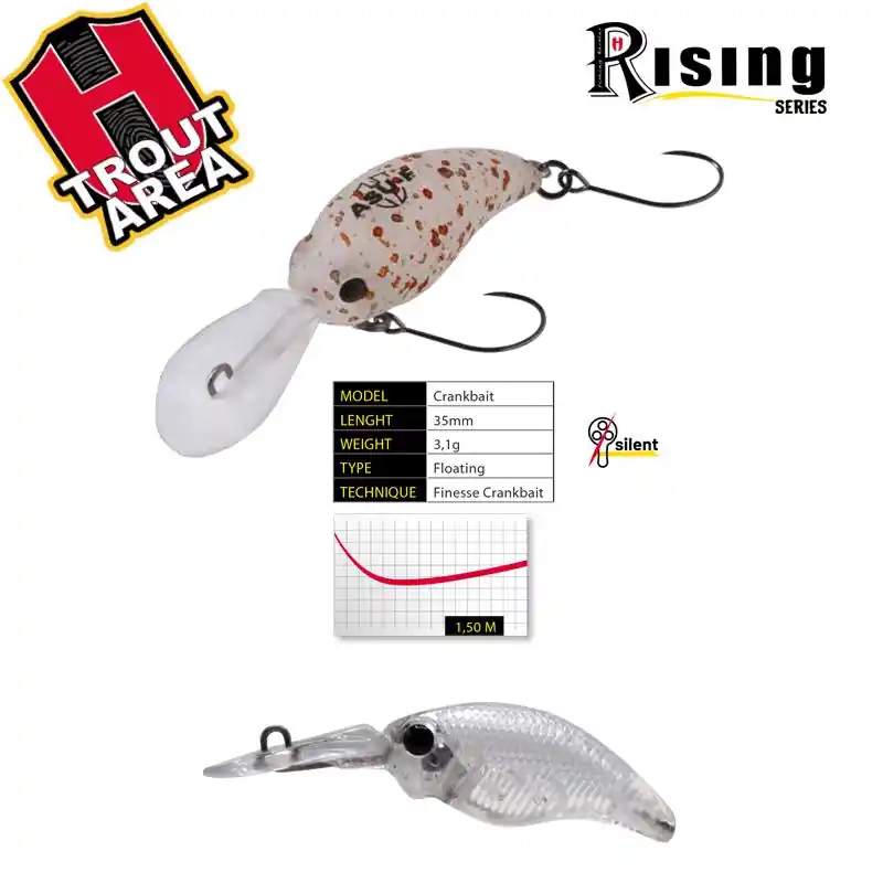 Voordeelprijs Herakles Asu 35F 3.5cm 3.1g Ghost crank