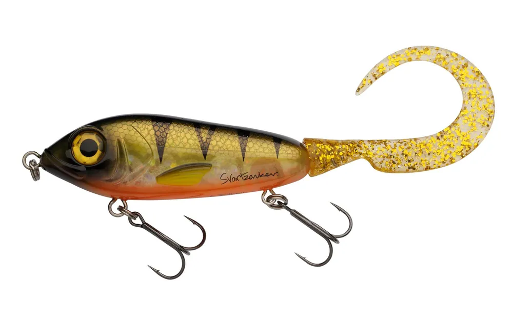 Abu Garcia Svartzonker SVZ McMy Tail 17cm 50gYellowfin Perch hibrid wobbler Bestel Nu