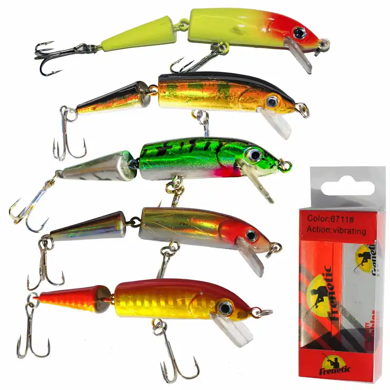 Frenetic Wobbler “Jointer", 13cm, fekete/arany/zöld, 1 - 1,5m, 11,5g Exclusieve Aanbieding