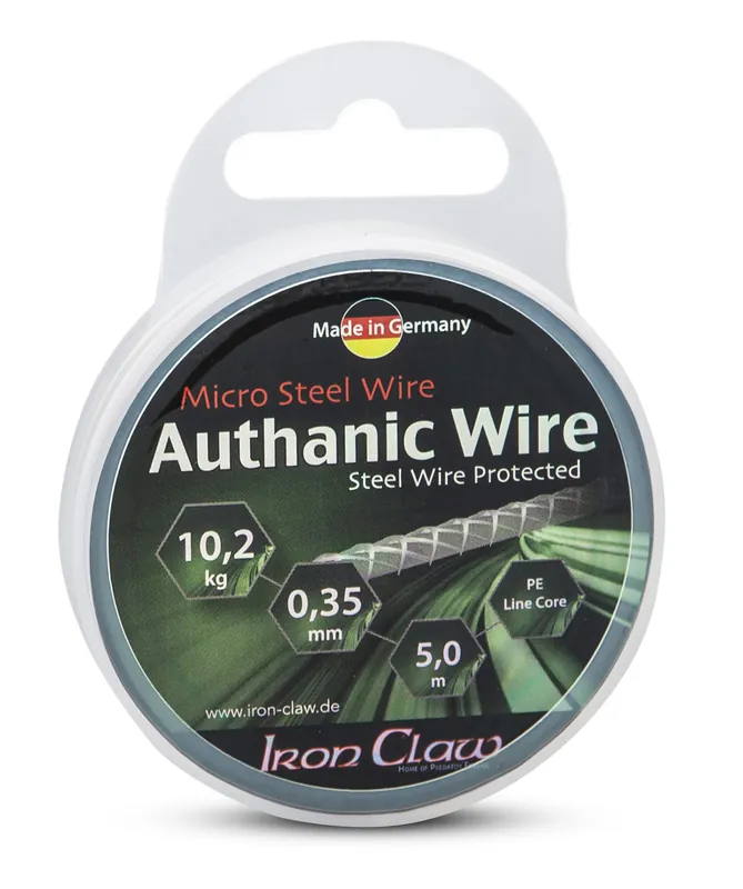 Koopje IRON CLAW Authanic Wire fonott köthető acélelőke / 5m