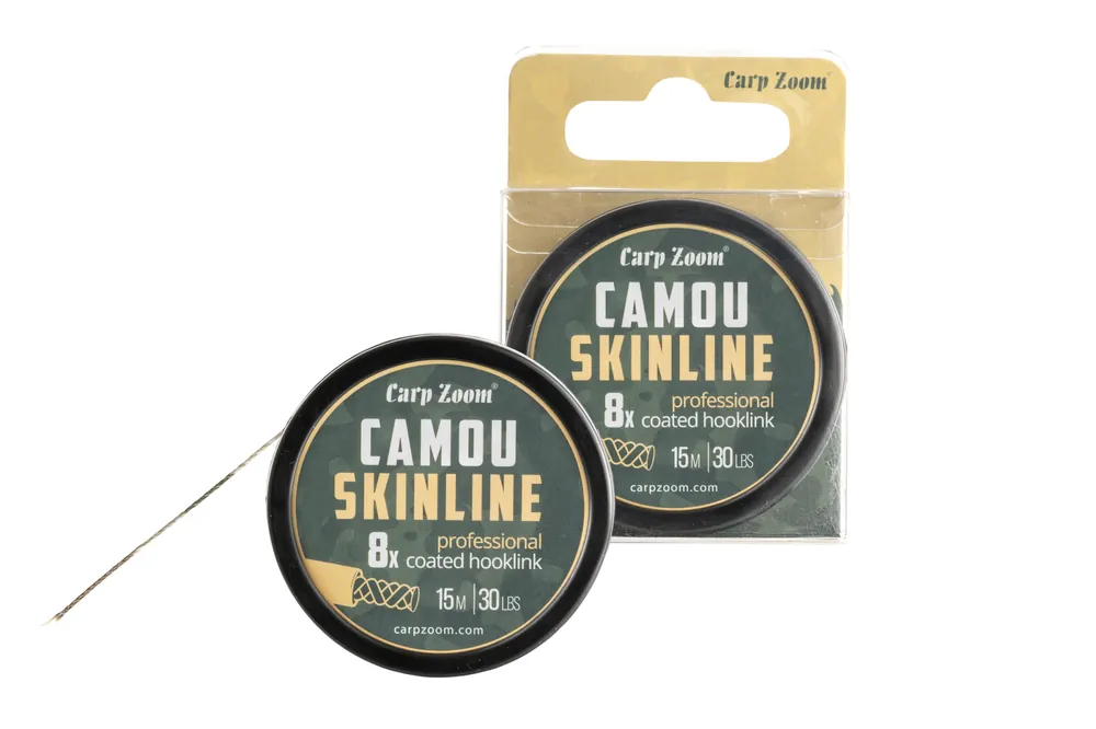 CarpZoom Camou bevonatos előkezsinór, 15m, 30lb, terepmintás Korting