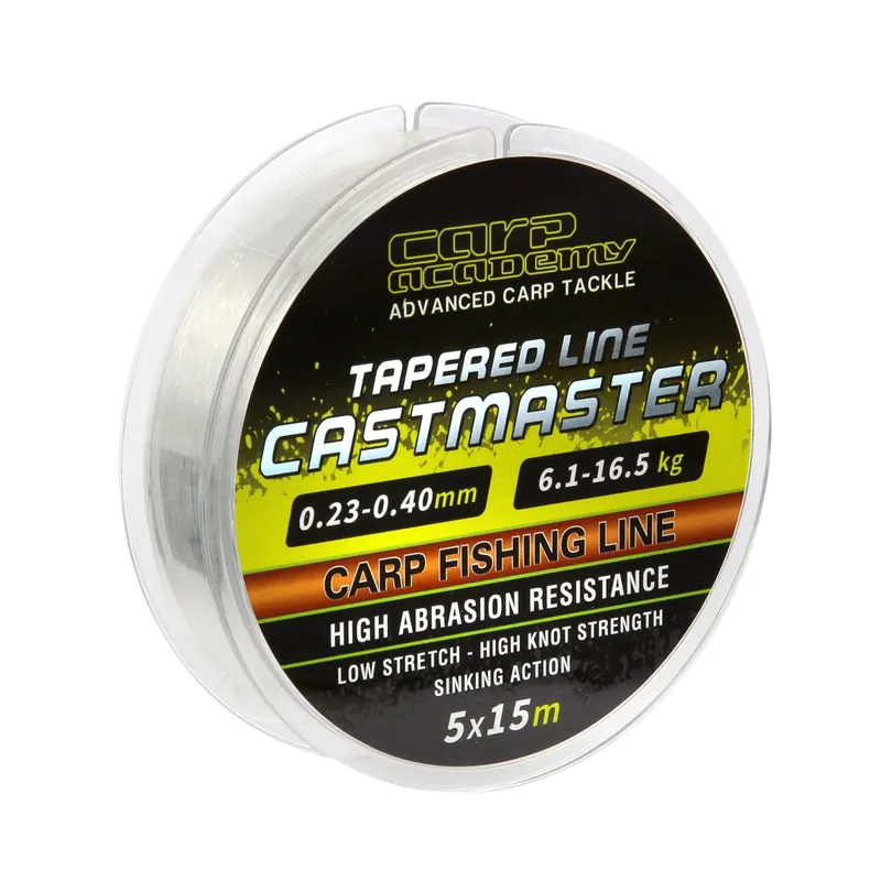 Gecertificeerd Carp Academy Castmaster Tapered Line 5x15m 0.23-0.40mm dobóelőke zsinór