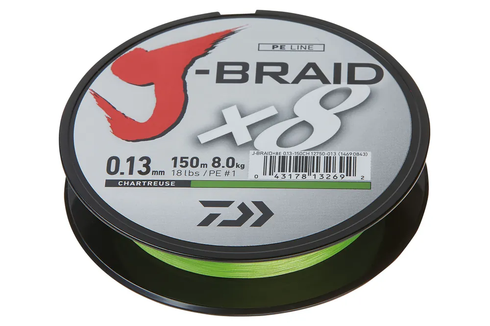 Daiwa J-Braid X8 Chartreuse Bestel Nu