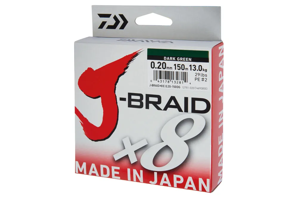 Aanbieding Daiwa J-Braid X8 Sötét zöld