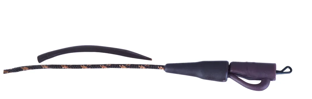 Snelle Levering ANACONDA LL SafetyClipQuickChange 45lb előkötött leadcor / 80cm / Camou Brown / 2db