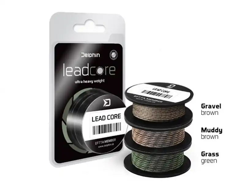 Direct Beschikbaar Delphin LEADCORE barna muddy (45lbs 5m)