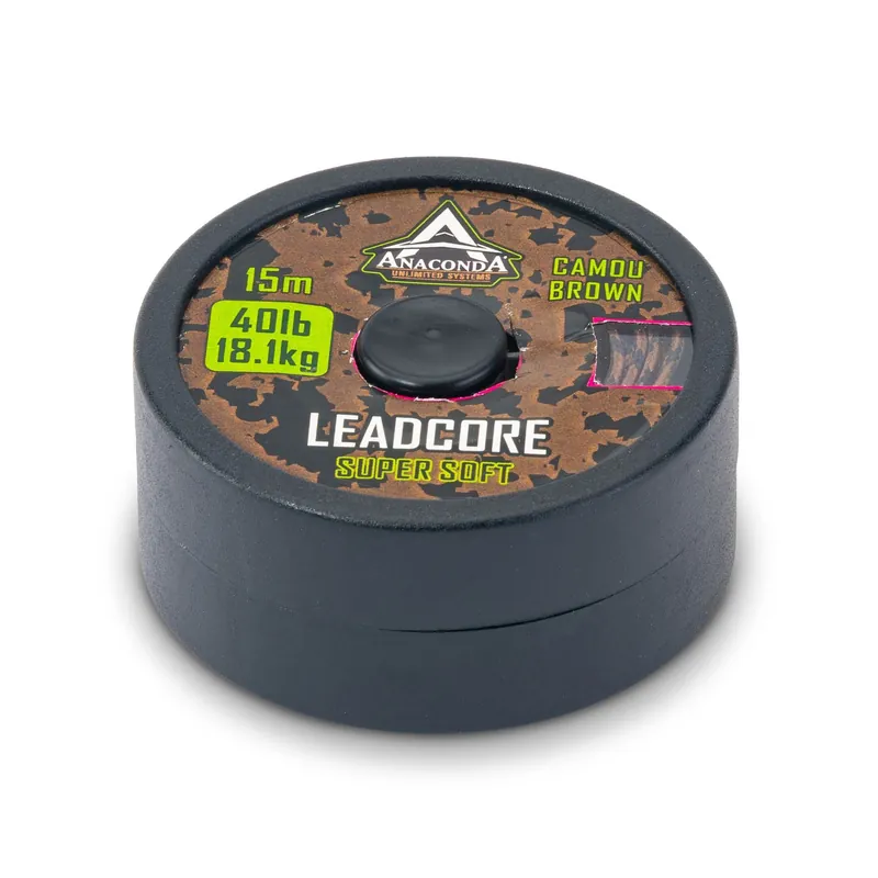 Anaconda Super Soft Leadcore Brown / 60lb / 5m Betaalbaar
