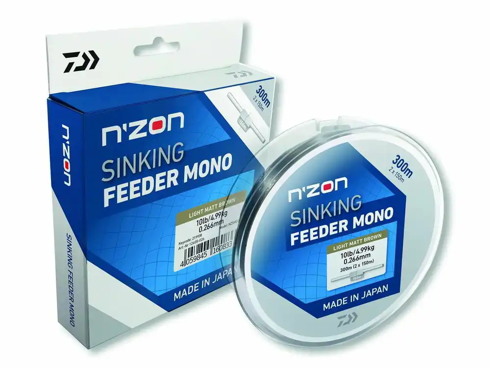 Daiwa N‘Zon Sinking Feeder Mono Barna Hoge Kwaliteit