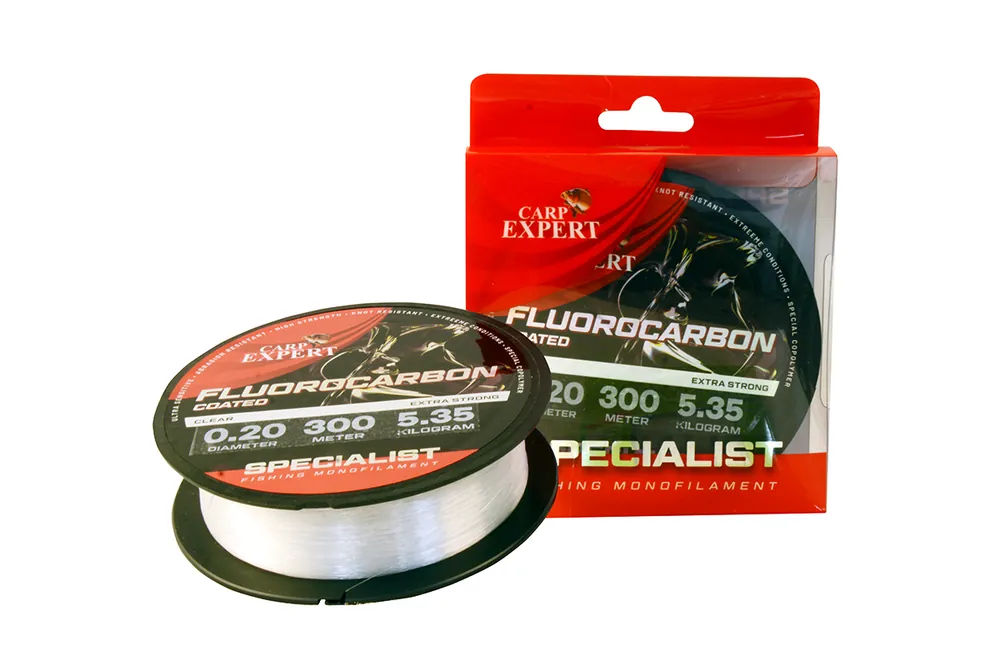 Carp Expert Specialist Fluorocarbon Coated 300M 0.20mm 5,35Kg zsinór Laatste Kans