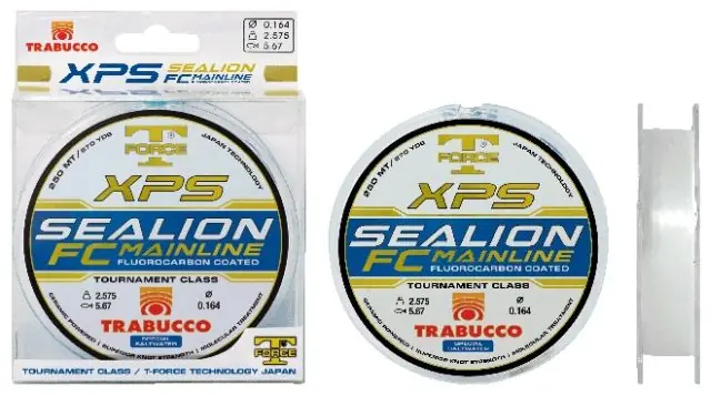 Trabucco T-Force Xps Sealion Fluorocarbon coated 250m 0,20mm zsinór Populair