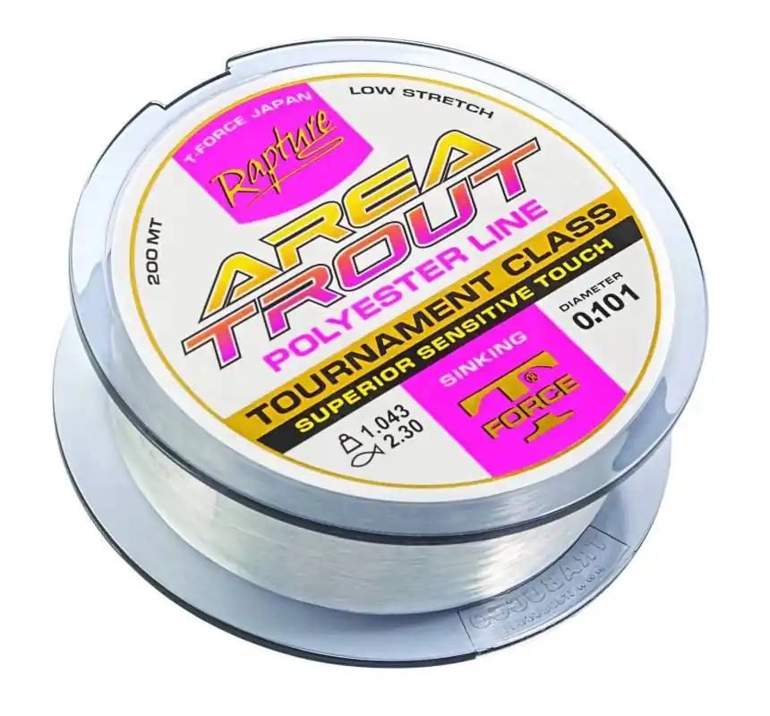 Rapture Area Trout Polyester 200m 0,101mm monofil zsinór Rechtstreeks Van De Fabrikant