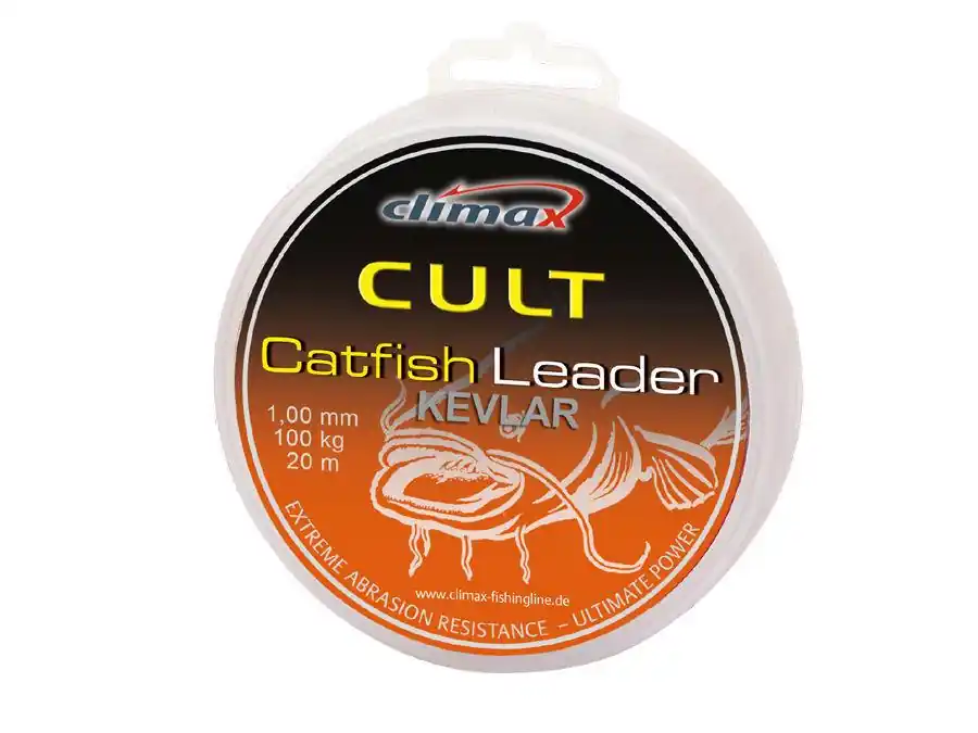 Climax Cult Catfish Kevlar Leader 20m 1.30mm 150kg Olive Green Nu Kopen