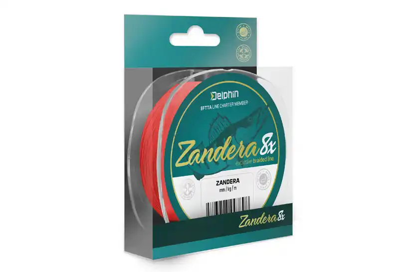 Delphin ZANDERA 8 / piros (0,10mm 6,9kg 150m) Gecertificeerd