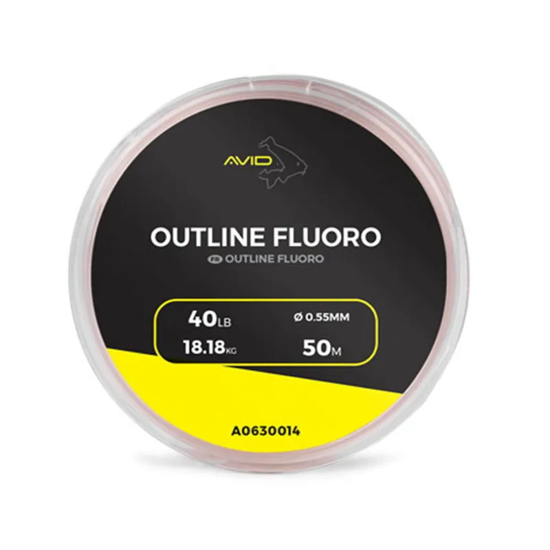 Koop Vandaag Avid Carp Outline Fluoro 50m-40LB/ 18,18kg 0,55mm