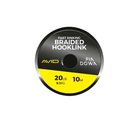 Voordeelprijs Avid Carp Pindown Braided Hooklink- 20lb