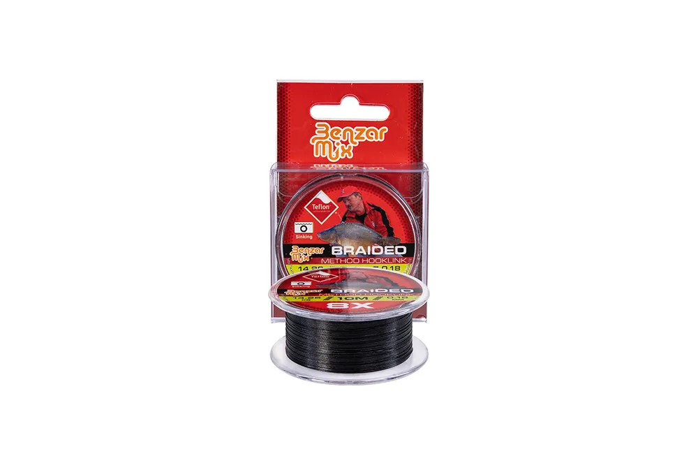Benzár Braided Method Hooklink 0,18mm 10m Favoriet