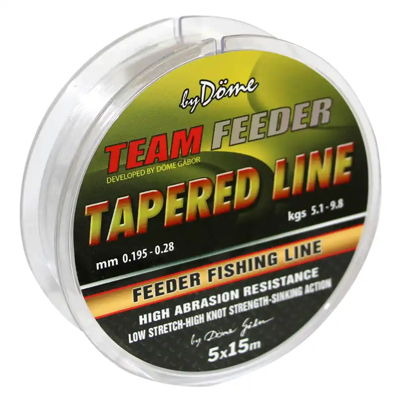 Superprijs By Döme TF Tapered Leader 15m x5 0.195-0.28