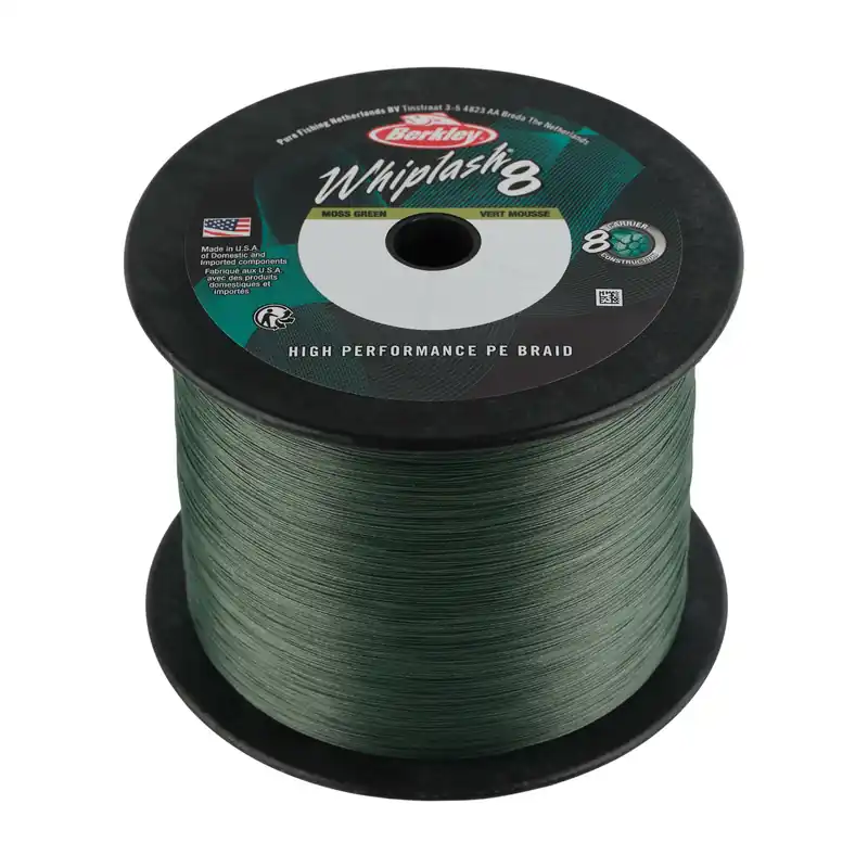 Berkley Whiplash8; 2000m 2188yd, 0,30mm, 71,6kg 158lb , Moss Green fonott pergető zsinór Nieuw