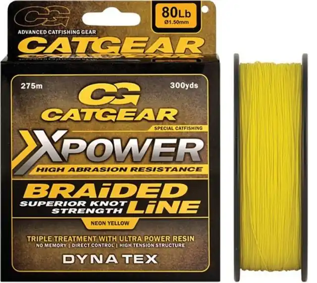 Hoge Kwaliteit Catgear Xpower Braided 275m 150 lb fonott zsinór