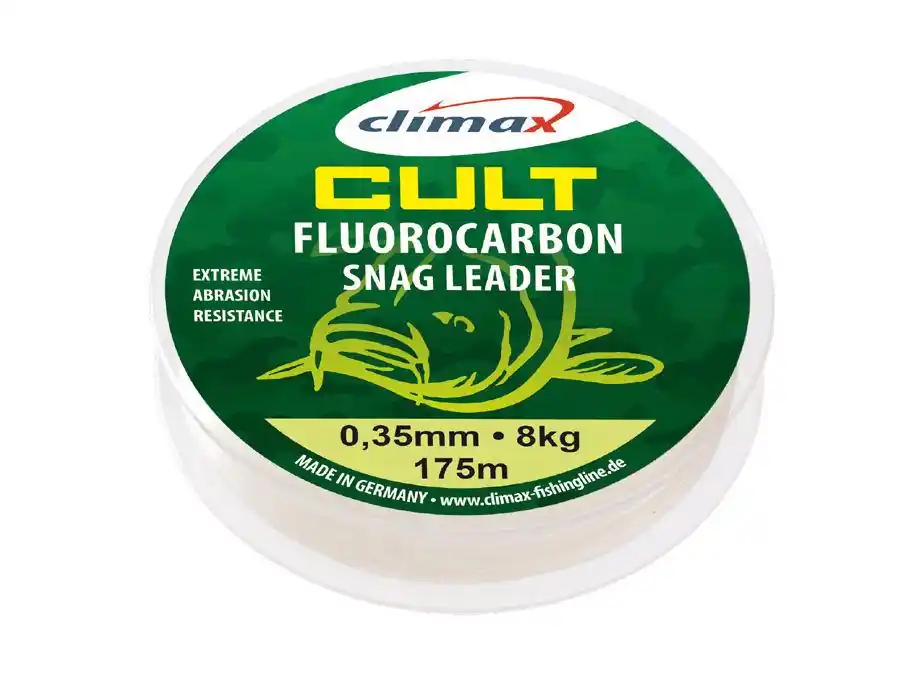 Climax Cult Carp Fluorocarbon Snag Leader 50m 0.60mm 40Lb Koop Online