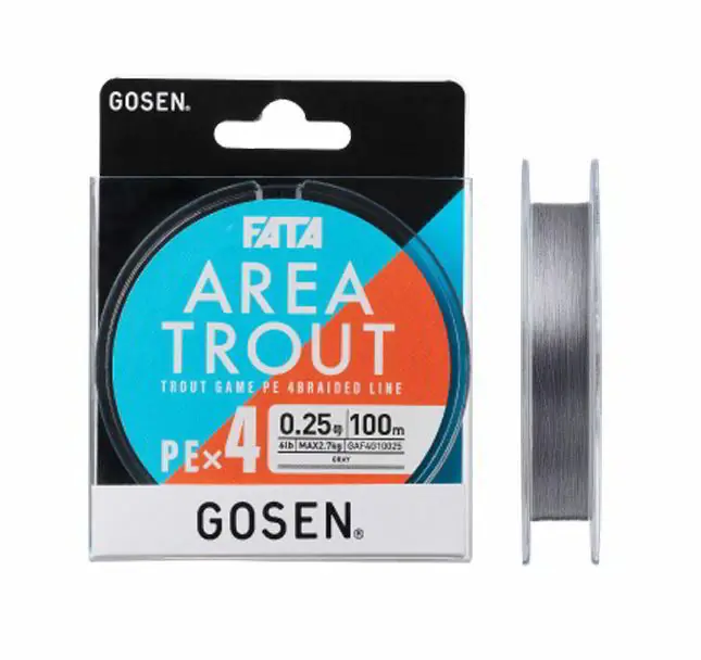 Gosen Fata Area Trout PE X4 PE 0.3 100m 0.089mm Grey Aanbieding