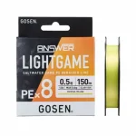 Op = Op Gosen Answer Lightgame PE X8 PE 0.3 150m 0.089mm Cocktail Yellow