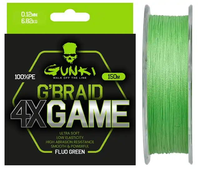 Gunki G Braid 4X Game 150m 0,16mm 9,09kg Express Levering