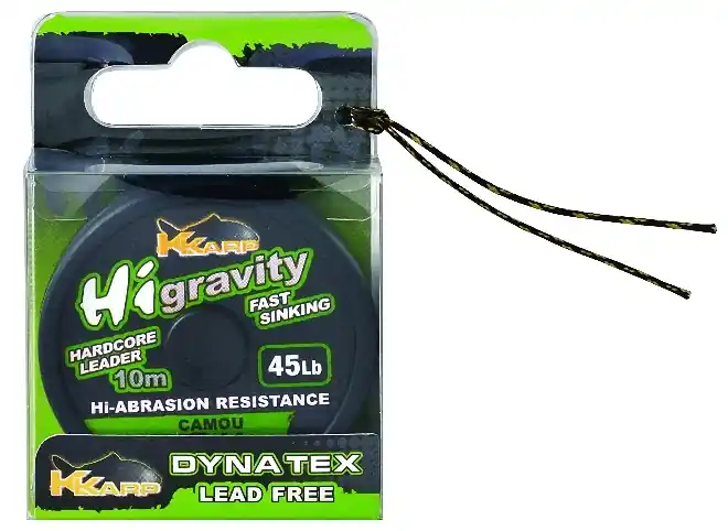 K-Karp Dyna Tex Hi-Gravity 10m 45 lb camou előkezsinór Direct Verzonden