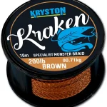Direct Verzonden Kryston Kraken Monster Braid 200Lbs 10m Brown