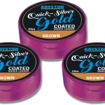 Kryston Quicksilver Gold Shock Leader 25lbs 20m Brown Aanbieding