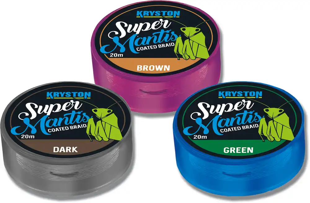 Meest Verkocht Kryston Super Mantis Coated Braid 25lbs 20m Green