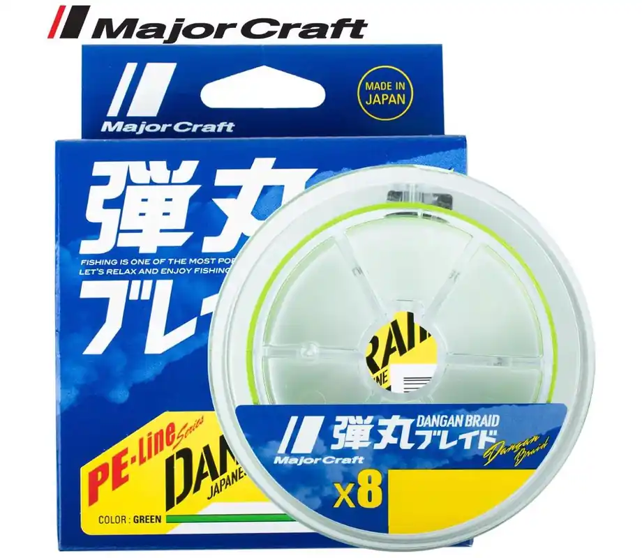Betrouwbaar Major Craft Dangan Braid X8 150m 1.0 20Lb Multicolor