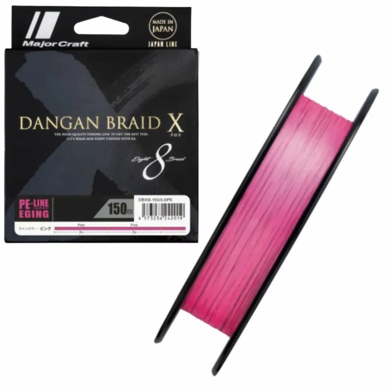 Op = Op Major Craft Dangan Braid X 8X Eging 150m 0.6 12Lb Pink