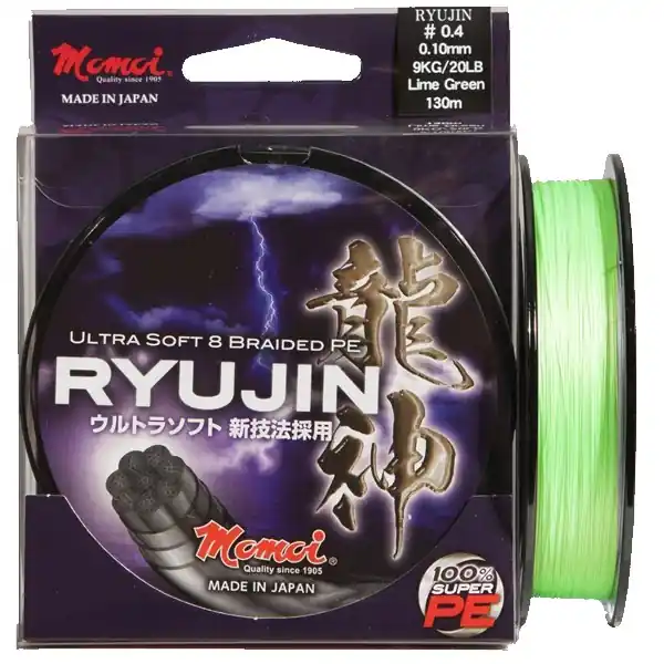 Nieuw Momoi Ryujin Pe 8 Braid 130m 0,20mm lime zöld fonott zsinór