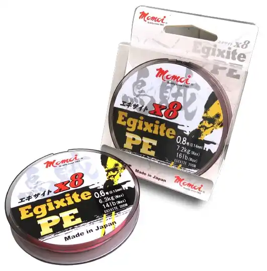 Momoi Egixite X8 Super PE 135m 0,14mm lime zöld fonott zsinór Seizoensaanbieding