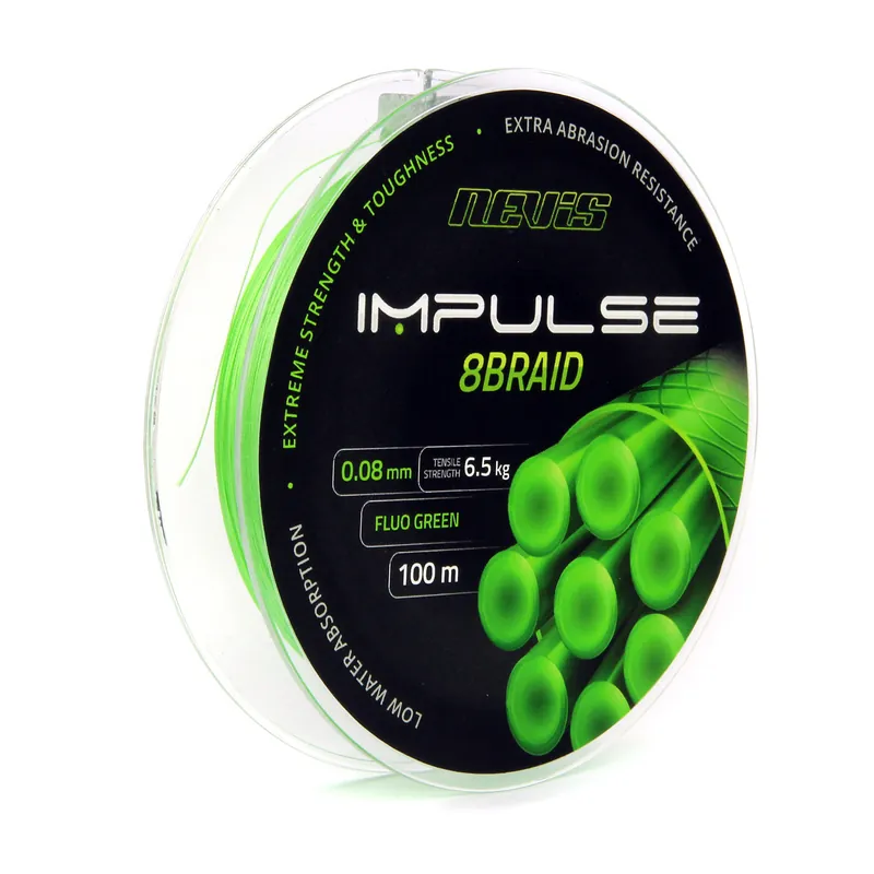 Nevis Impulse 8Braid 100m/0.20mm Snelle Levering