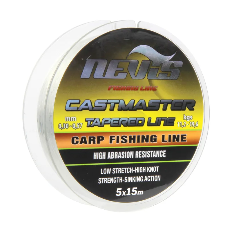 Betrouwbaar Nevis Castmaster Tapered Line 5x15m 0.26-0.57mm