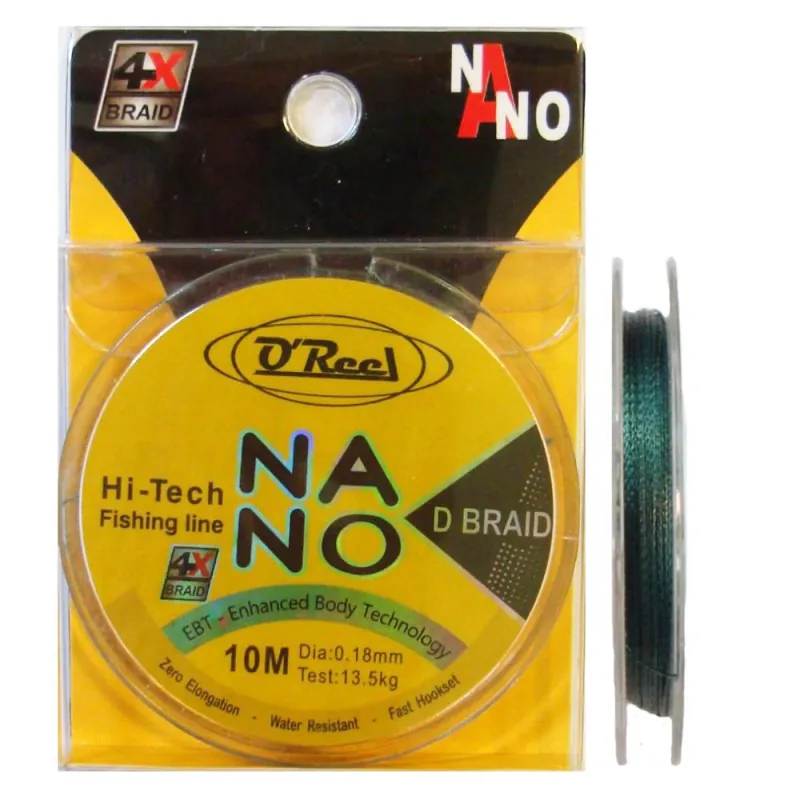 O‘Reel Nano D Braid 0,28 10m Meest Verkocht
