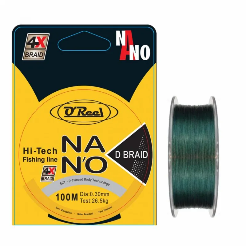 Superprijs O‘Reel Nano D Braid 0,20 100m