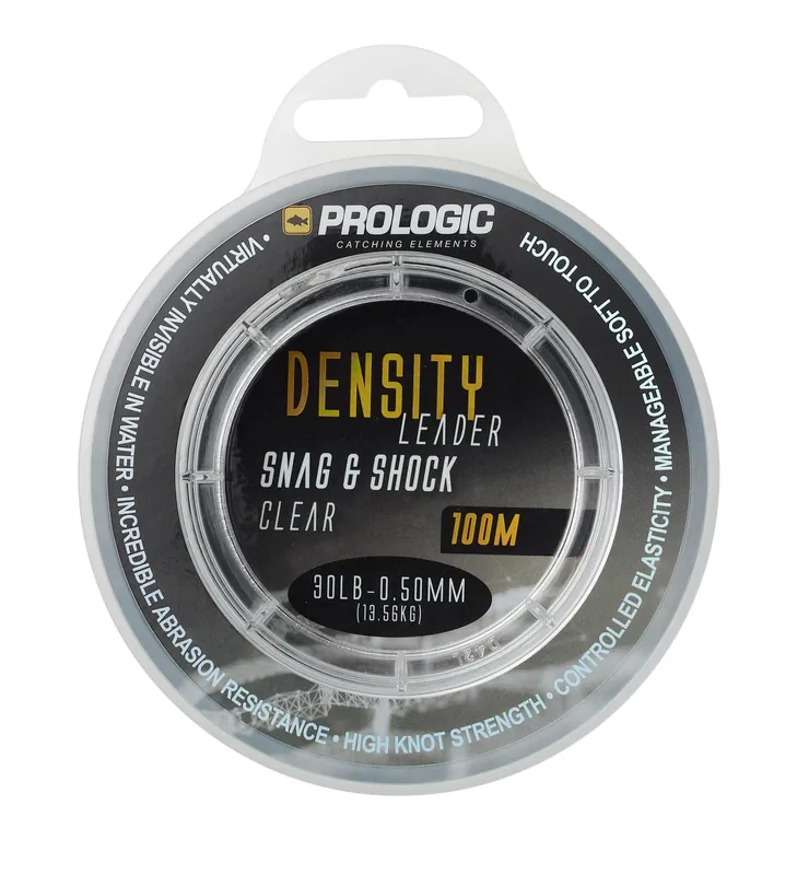 Flitsaanbieding Prologic DENSITY SNAGNSHOCK LEADER 100M0.50MM CLE pontyozó monofil zsinór